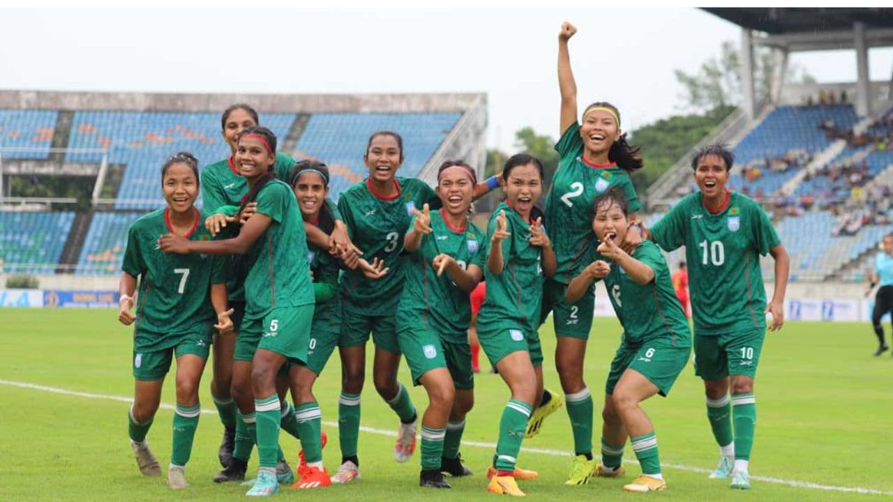 এএফসি নারী এশিয়ান কাপ বাছাই পর্ব : বাহরাইনের পর এবার শক্তিশালী মিয়ানমারকেও হারালো বাংলাদেশ
